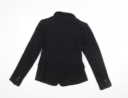 Vero Moda Womens Black Regular Fit Single-Breasted Blazer Size 12