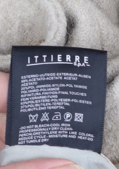 Momoco Womens Beige Military Style Long Coat Size 8
