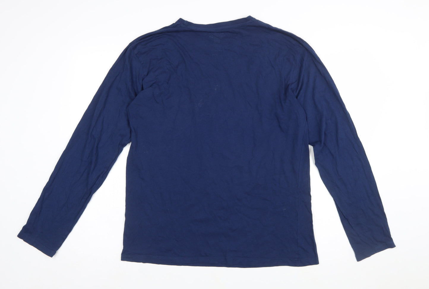 Primark Men’s Blue The Simpsons Homer Mr Plow Long Sleeve T-Shirt Size L