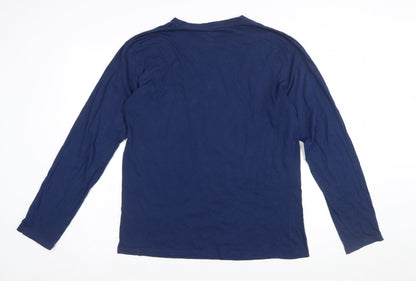 Primark Men’s Blue The Simpsons Homer Mr Plow Long Sleeve T-Shirt Size L