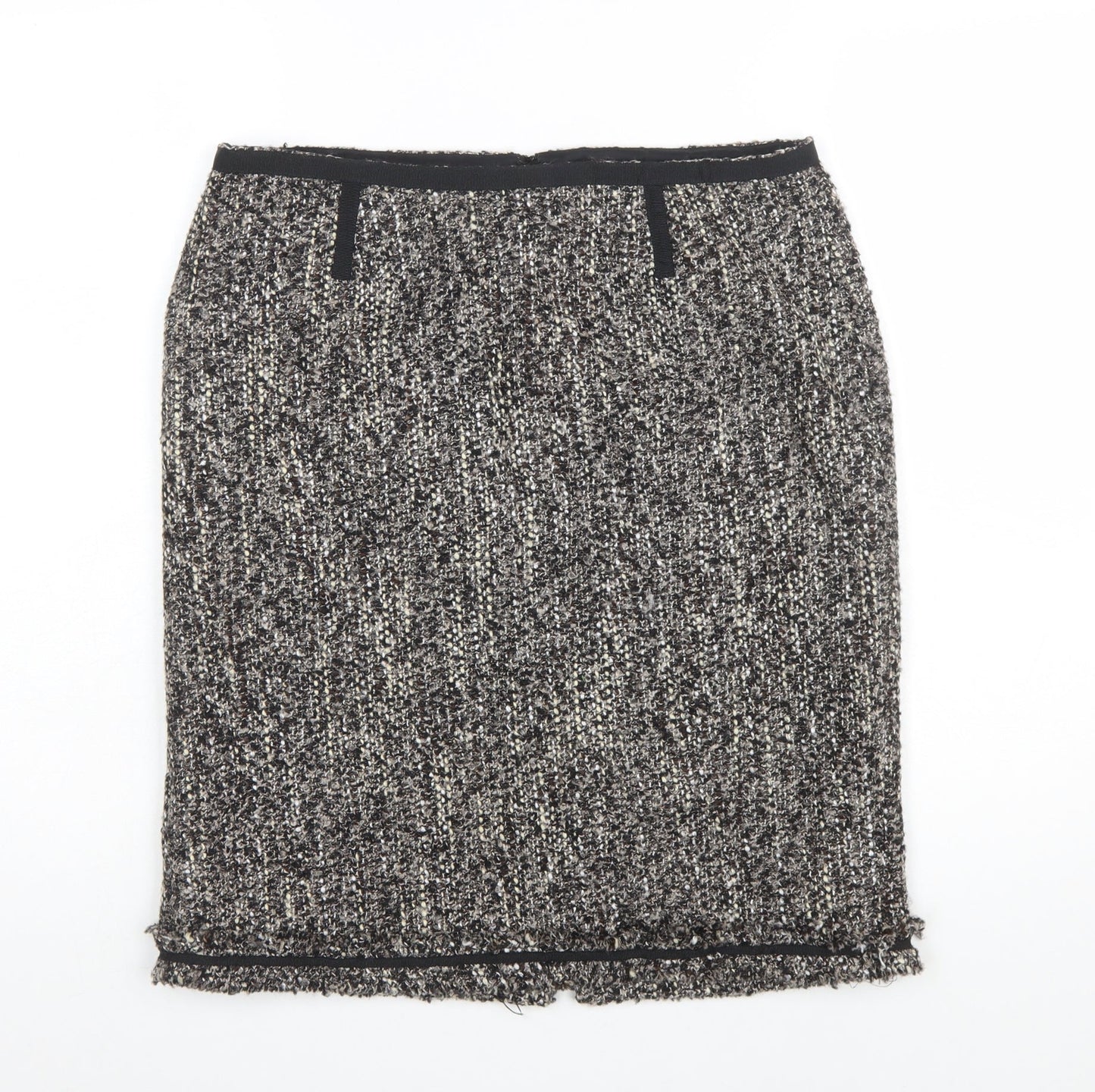 Talbots Women’s Black Tweed Straight Pencil Skirt 16P Petite Lined
