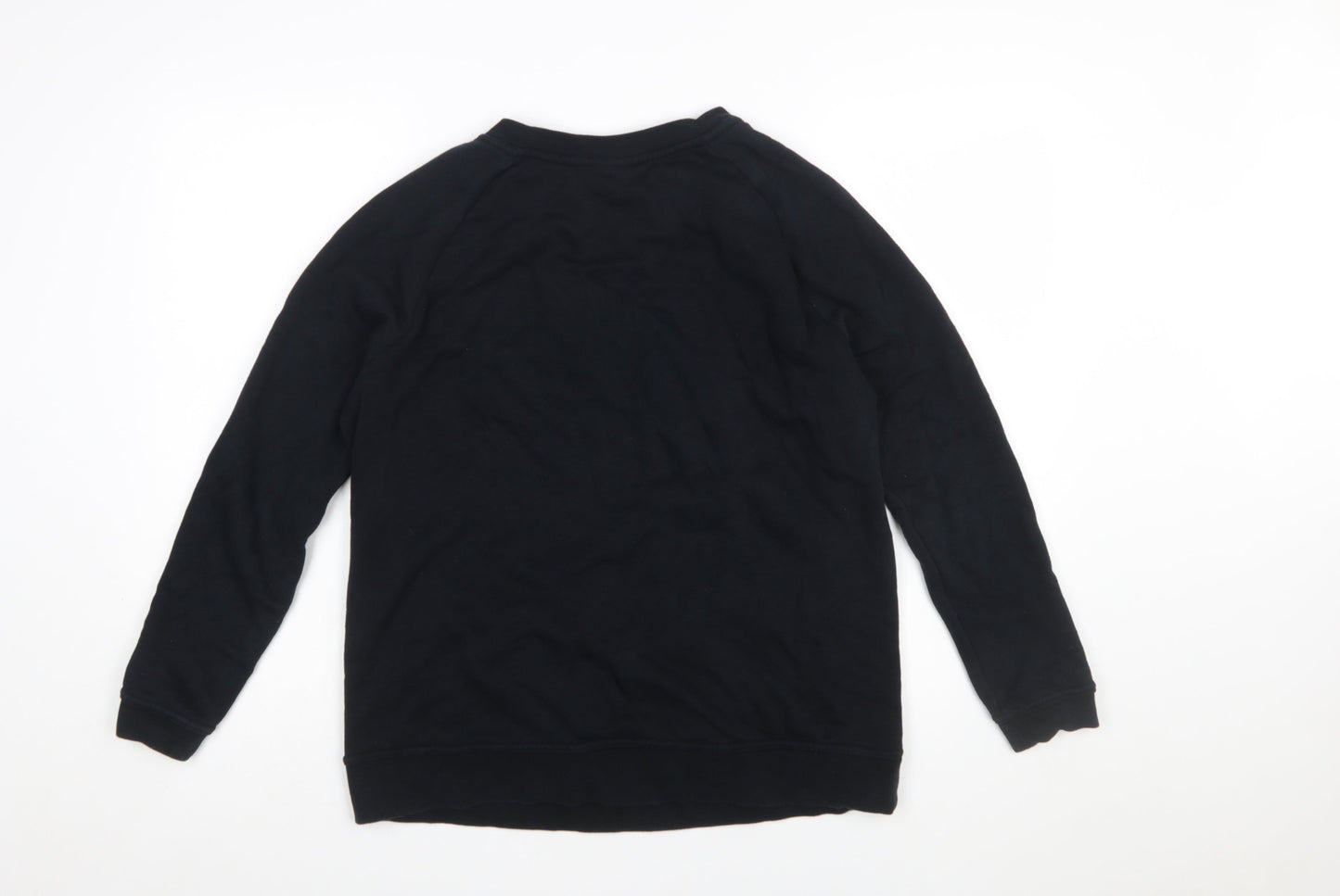 Nike Womens Black Medium Pullover Crew Neck Sweatshirt