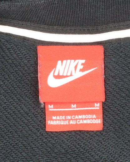 Nike Womens Black Medium Pullover Crew Neck Sweatshirt