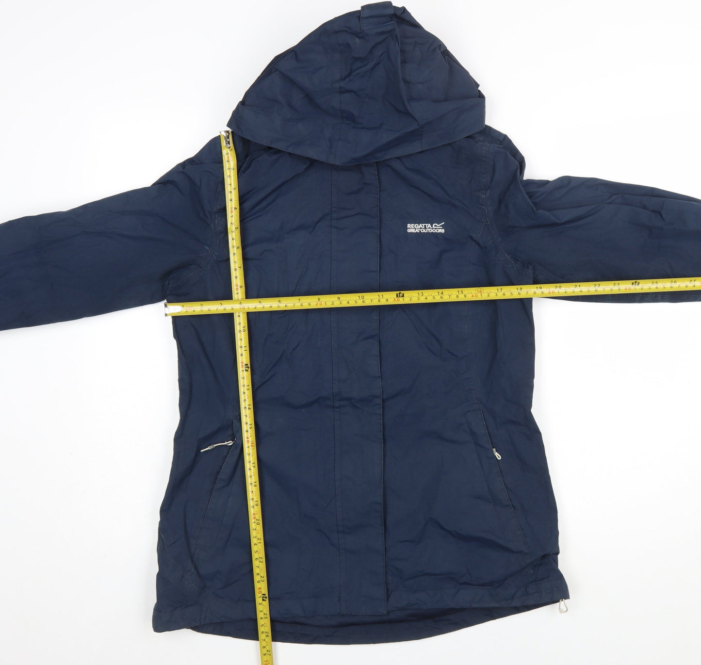 Regatta Women's Blue Waterproof Hooded Rain Jacket Size 12