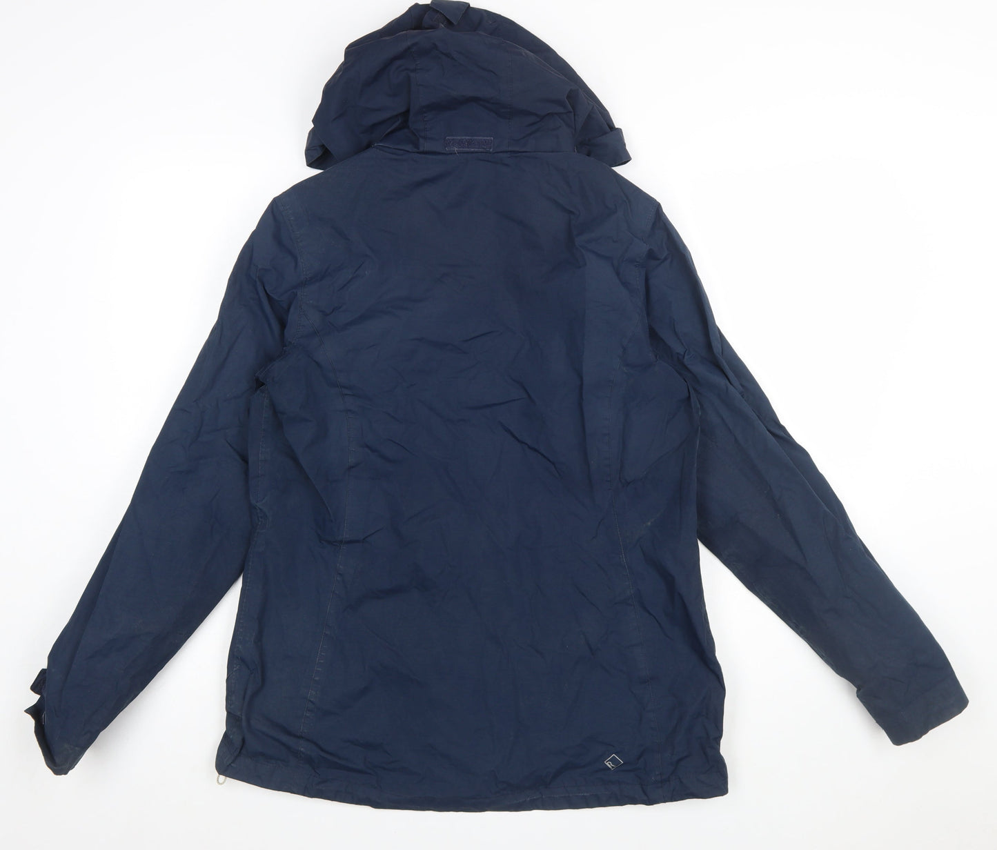 Regatta Women's Blue Waterproof Hooded Rain Jacket Size 12