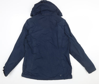 Regatta Women's Blue Waterproof Hooded Rain Jacket Size 12