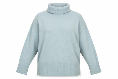 River Island Women’s Green Roll Neck Wool Blend Jumper Size L