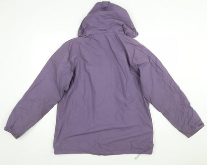 Regatta Womens Purple Waterproof Hooded Rain Jacket Size 14