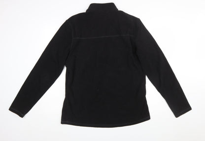 Quechua Men's Black XL Fleece 1/4 Zip Pullover Sweatshirt