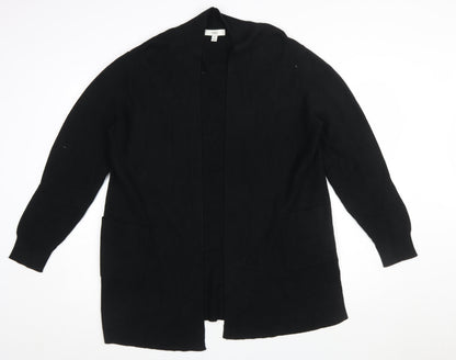 Marks and Spencer Women's Black Size 18 Open Front Cardigan