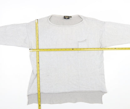 Golddigga Women Grey Knit Pullover Jumper Size 16 Classic Style