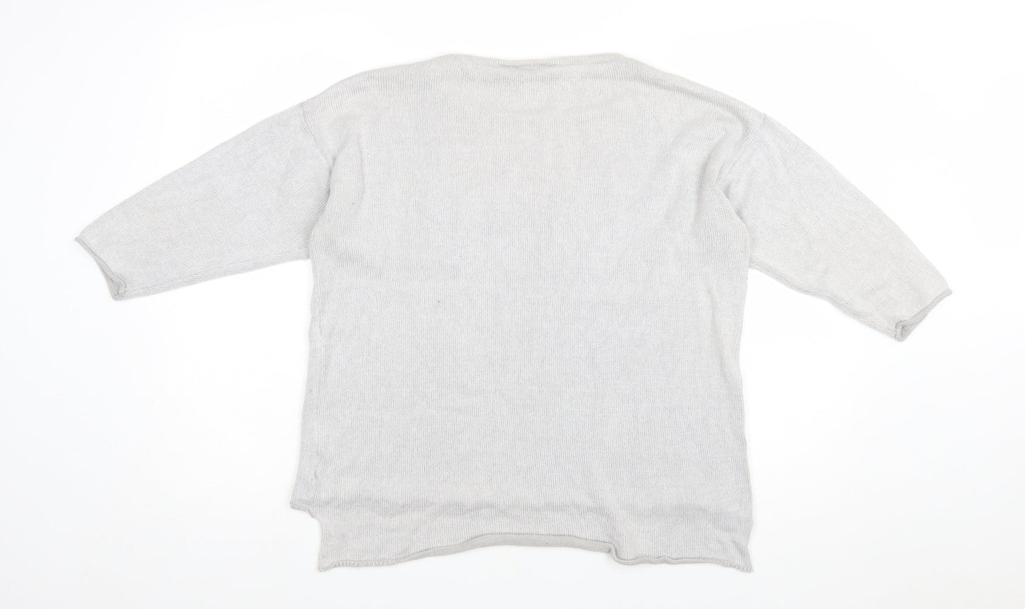 Golddigga Women Grey Knit Pullover Jumper Size 16 Classic Style