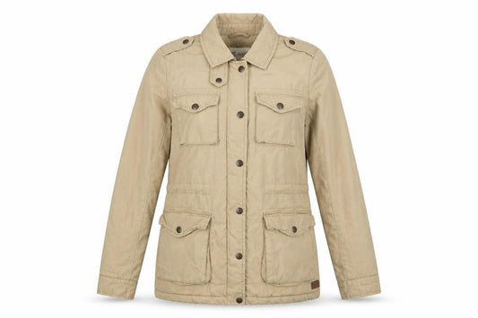 Fat Face Women Beige Size 12 Military Cotton Jacket