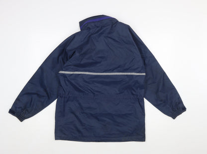Peter Storm Boys Blue Waterproof Hooded Rain Coat Jacket 11-12 Years