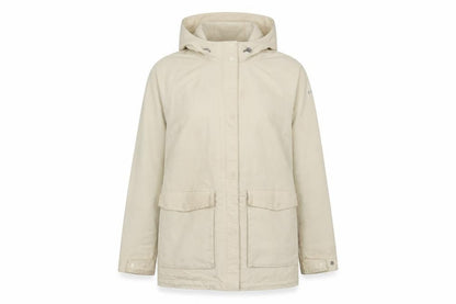 Columbia Women’s Beige Waterproof Hooded Parka Jacket M