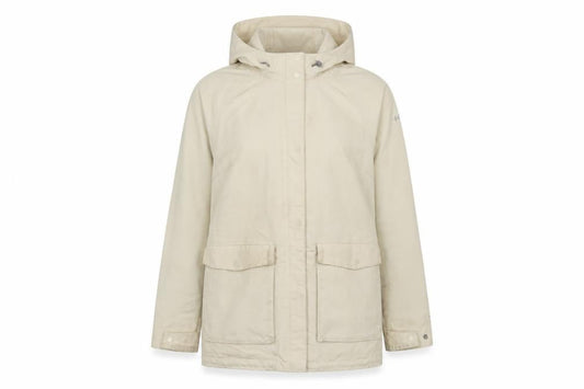 Columbia Women’s Beige Waterproof Hooded Parka Jacket M