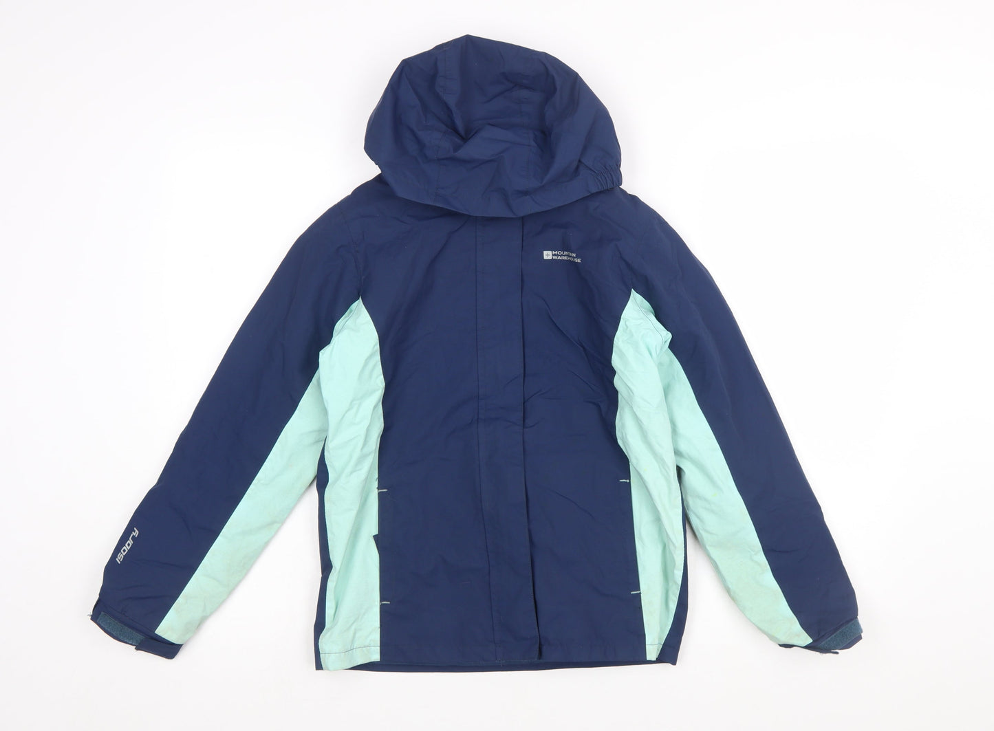 Mountain Warehouse Girls Blue Waterproof Hooded Parka Coat 11-12 Years
