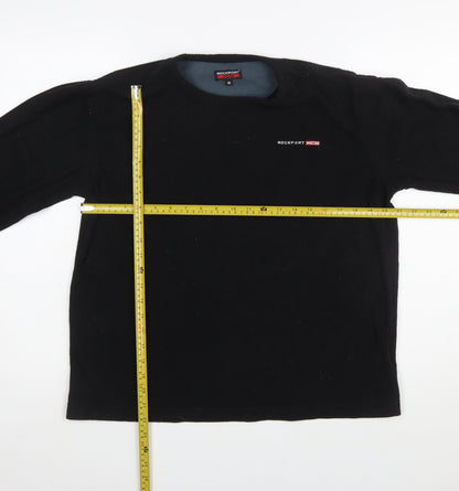 Rockport XCS Men's Black Fleece Pullover Sweatshirt M Regular Fit
