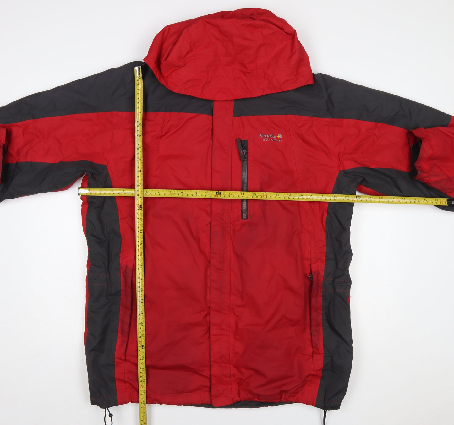 Regatta Men's Red Waterproof Hooded Hiking Jacket Size L 42in