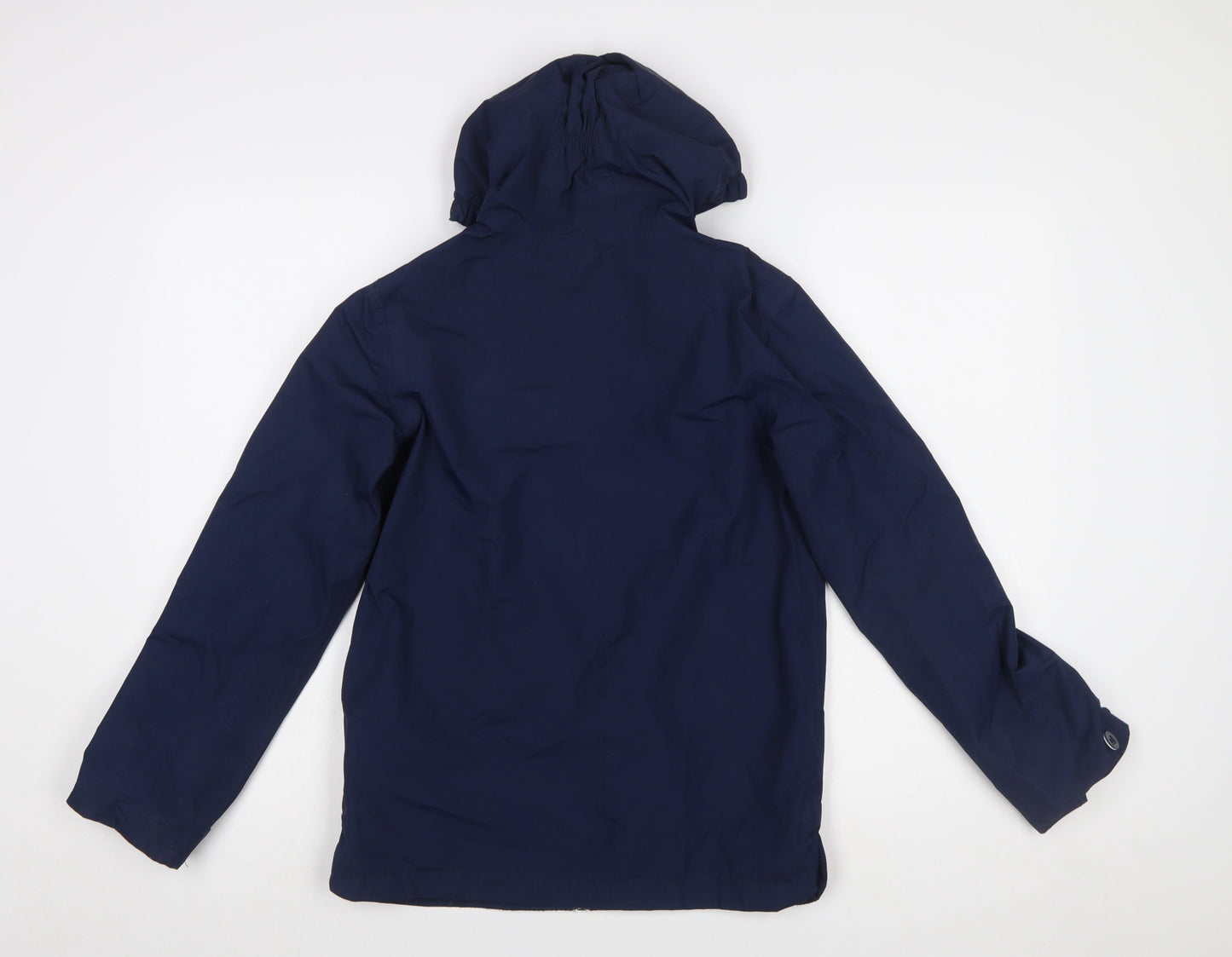 Regatta Boys Blue Hooded Rain Coat Jacket 11-12 Years Polyester