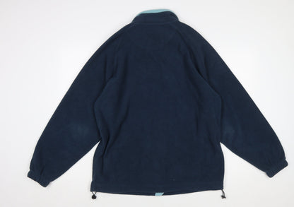 Cotton Traders Men’s Blue Fleece Full Zip Jacket Size M