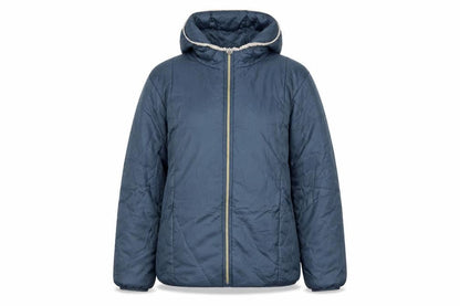 Nathalie Andersen Women's Blue Hooded Puffer Jacket Size M