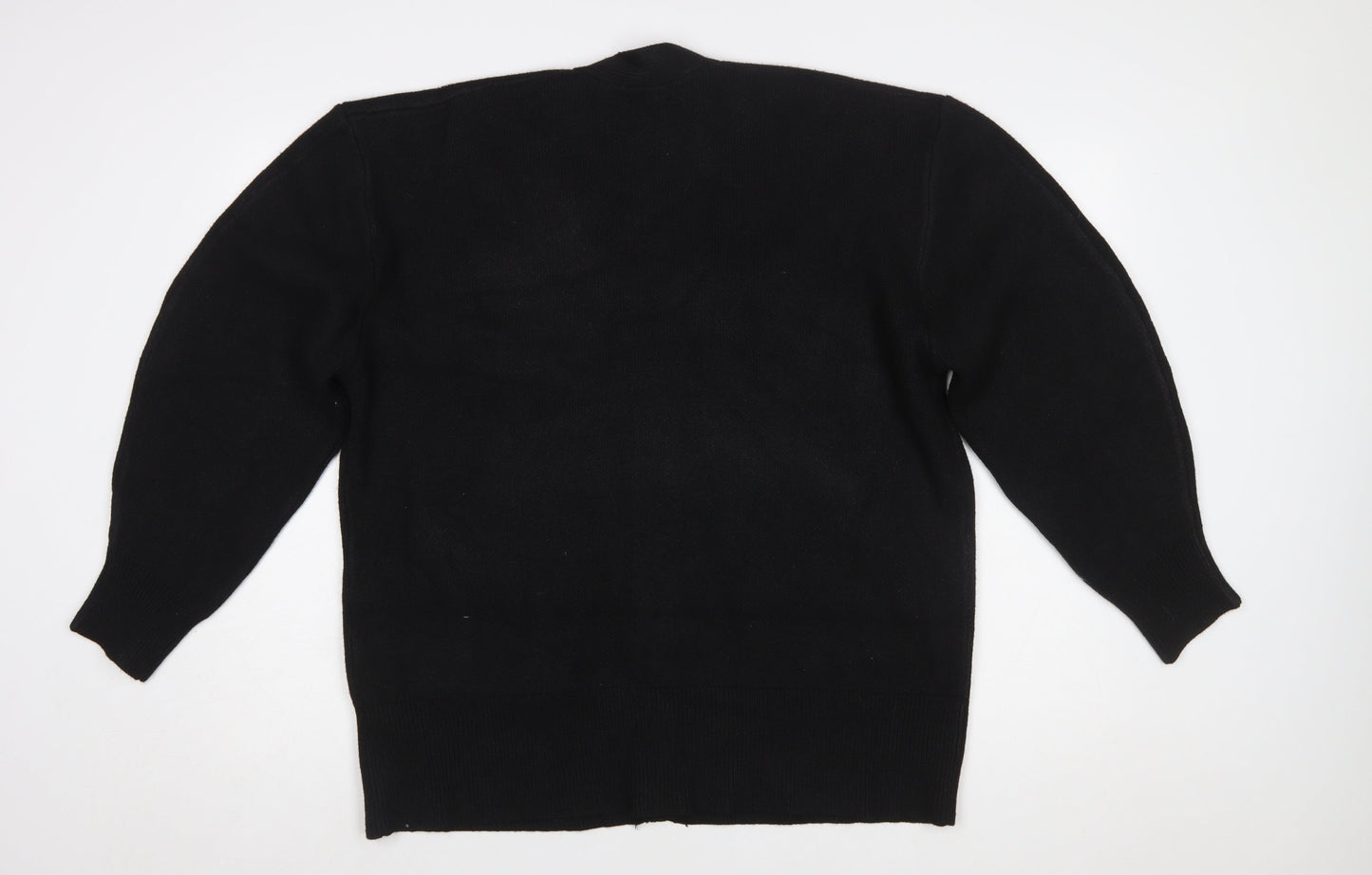 ASOS DESIGN Women's Black V-Neck Button Cardigan Size S