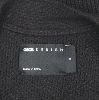 ASOS DESIGN Women's Black V-Neck Button Cardigan Size S