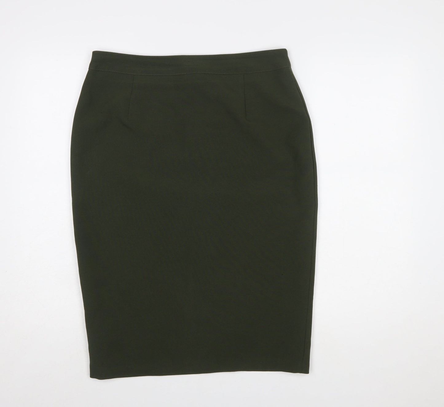 F&F Women’s Green Pencil Skirt Size 14 Stretch Zip Back