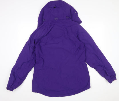 Karrimor Women’s Purple Waterproof Hooded Rain Jacket Size 12