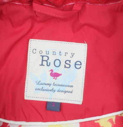 Country Rose Women's Pink Quilted Sleeveless Waistcoat Size S