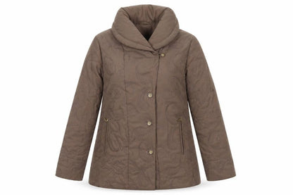 Eastex Women’s Brown Quilted Mid-Length Jacket UK 10 Regular Fit