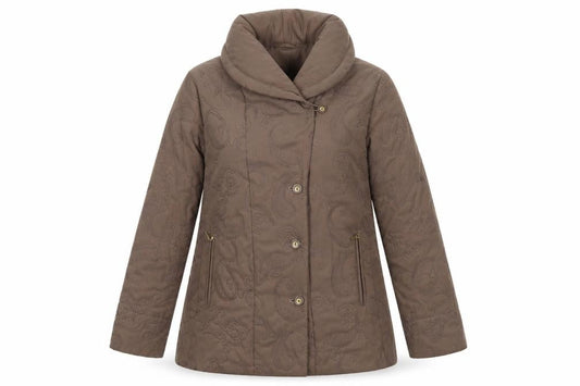 Eastex Women’s Brown Quilted Mid-Length Jacket UK 10 Regular Fit