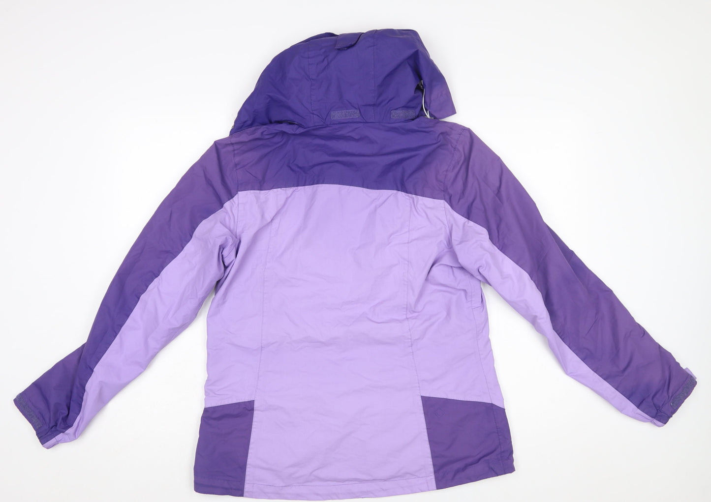 Regatta Womens Purple Waterproof Hooded Rain Jacket UK 12