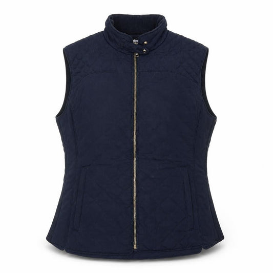 Zara Woman Blue Quilted Sleeveless Waistcoat Women's L