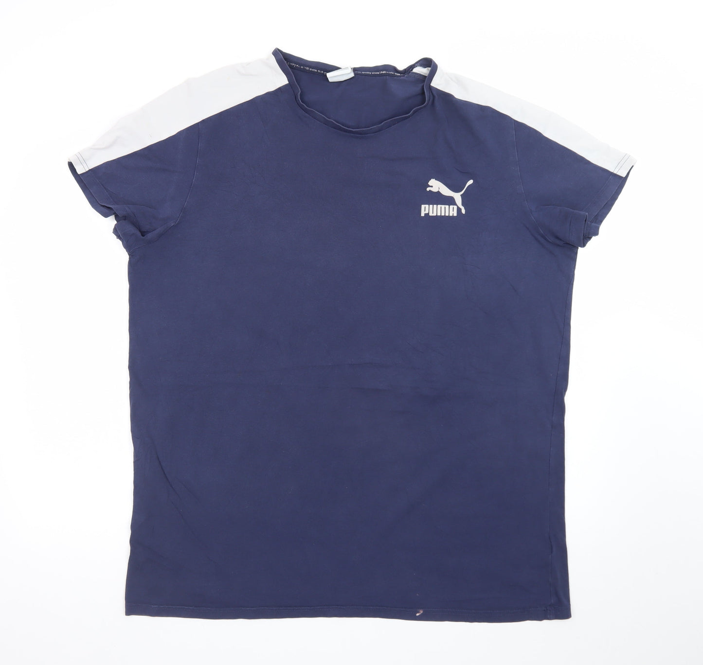 Puma Men's Blue 2XL Sports Crew Neck Short Sleeve T-Shirt