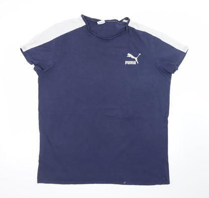 Puma Men's Blue 2XL Sports Crew Neck Short Sleeve T-Shirt