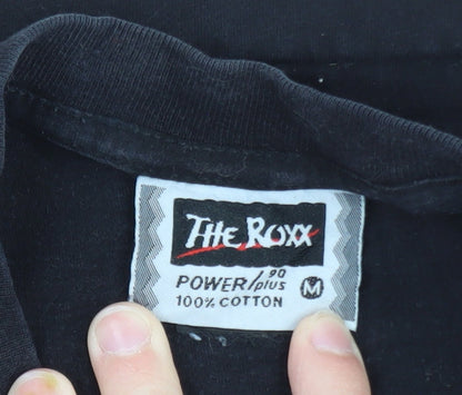 The Roxx Men's Black Medium Vintage Music Graphic T-Shirt