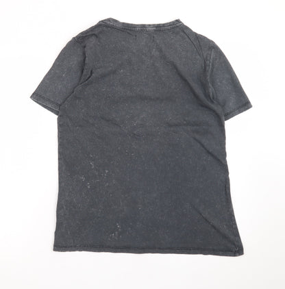 Weekend Vibes Women’s Grey Austin Texas Car Graphic Cotton T-Shirt UK 12