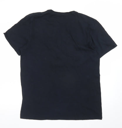 Dodge Men’s Black Racing Car Graphic Cotton T-Shirt Size L
