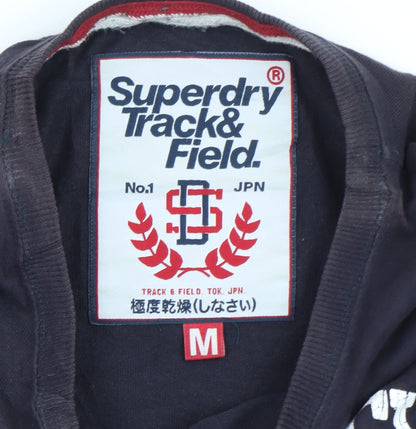 Superdry Men's Navy Long Sleeve Track & Field T-Shirt Size M