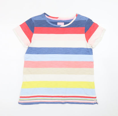 Joules Womens Multicoloured Striped Cotton T-Shirt UK 14