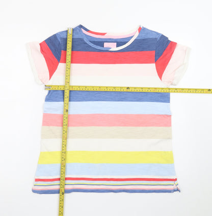 Joules Womens Multicoloured Striped Cotton T-Shirt UK 14