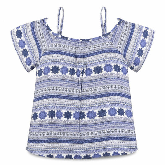 Debenhams Women’s Blue Bohemian Tunic Blouse Size 18 Viscose