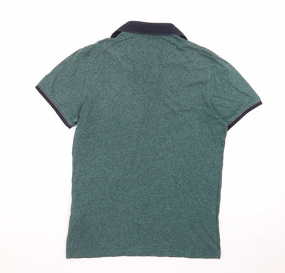 Ted Baker Men's Green Short Sleeve Polo Shirt Size S Classic Fit