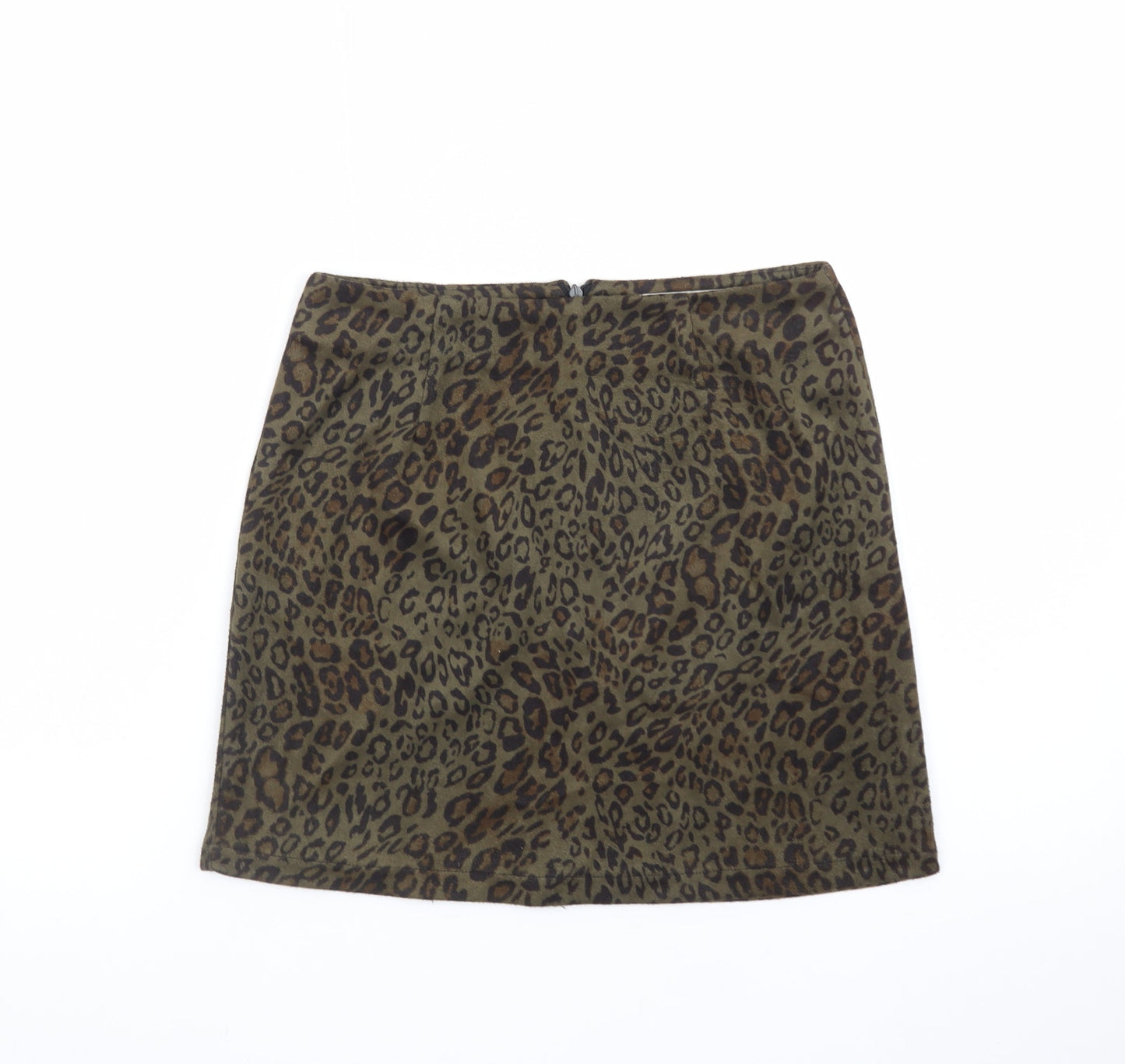 Hearts & Bows Women Brown Leopard Print Short Pencil Skirt Size 6