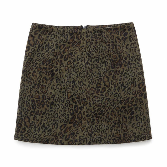 Hearts & Bows Women Brown Leopard Print Short Pencil Skirt Size 6