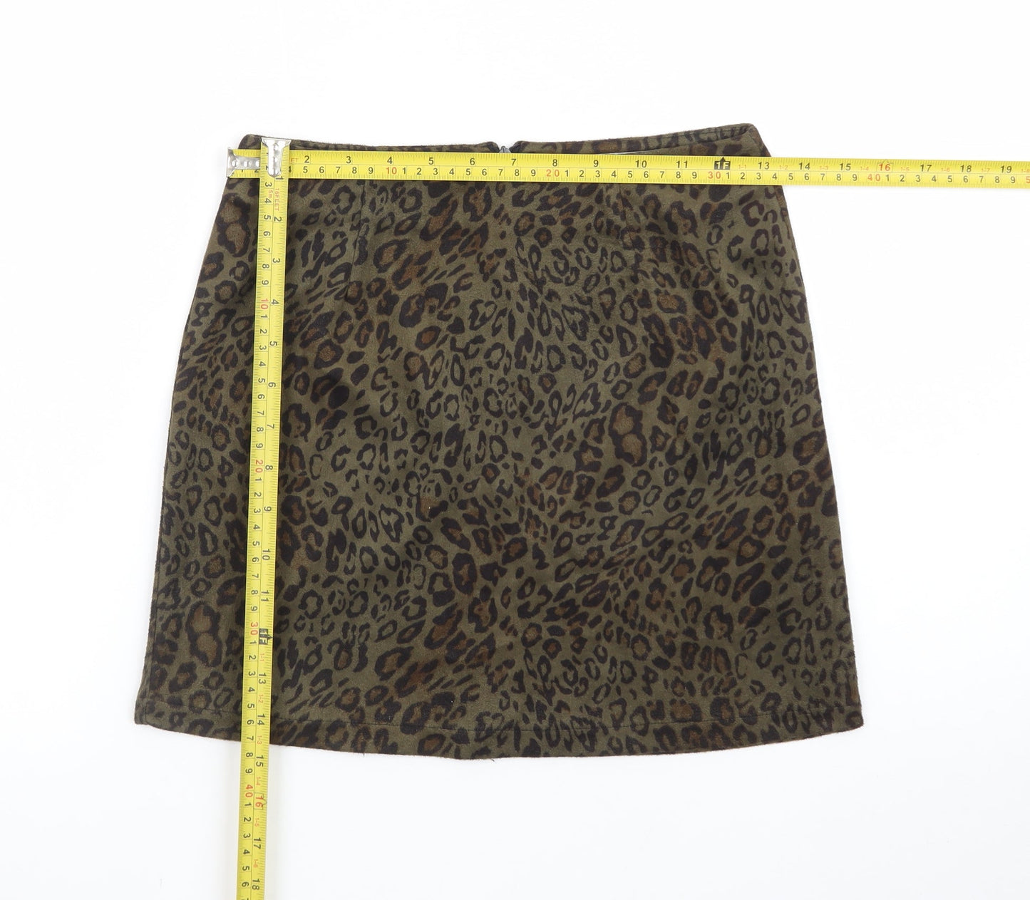 Hearts & Bows Women Brown Leopard Print Short Pencil Skirt Size 6