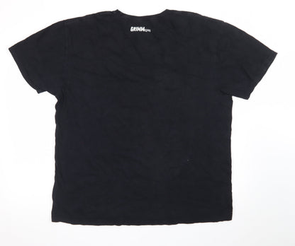 Grimm Designs Men’s Black Horror Graphic T-Shirt XXL