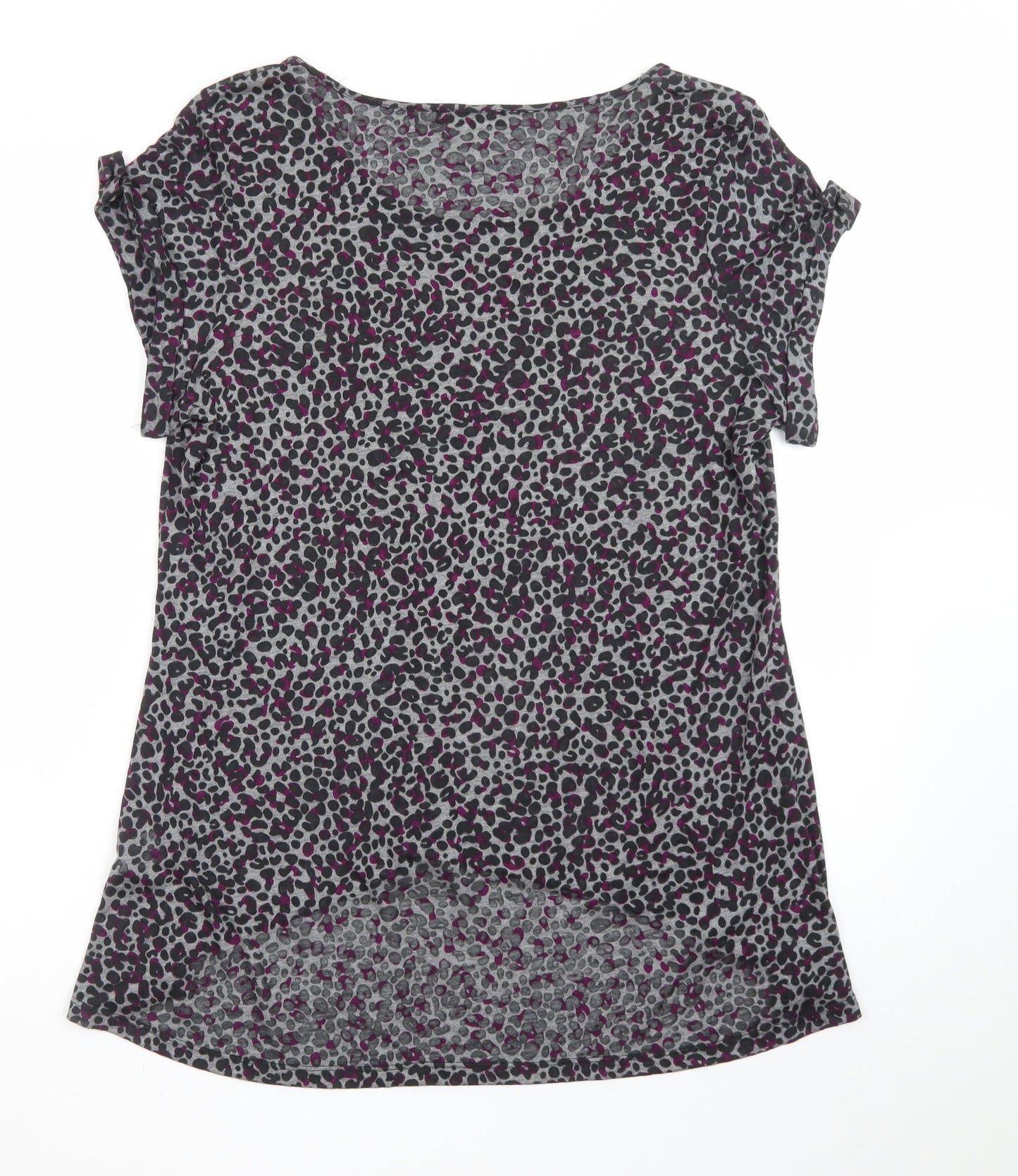 Marks and Spencer Women’s Multicoloured Animal Print Jersey T-Shirt UK 16
